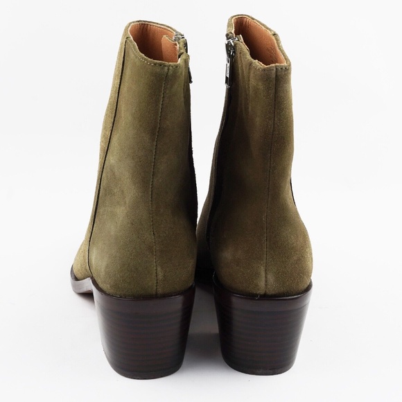 New MADEWELL Size 8 The Darcy Ankle Boot in Burnt Olive Suede - Picture 5 of 5